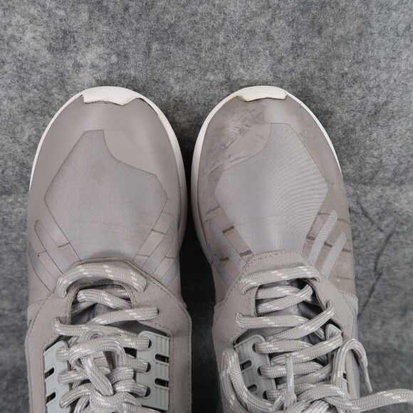 Adidas Shoes Mens 11 Sneaker Athletic Tubular Runner Lifestyle Trainer Onix Grey - Picture 8 of 14